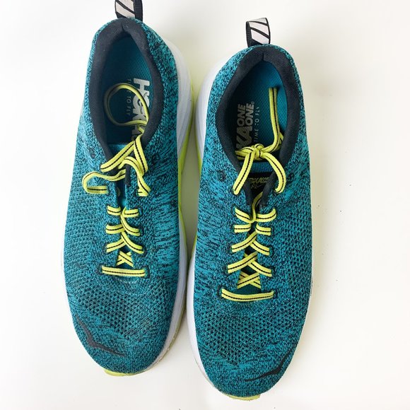 Men's Hoka One One Mach ProFly Running Shoe Green Teal - Picture 5 of 7